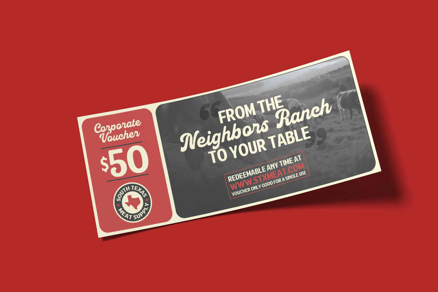 Red Voucher- $50 Value
