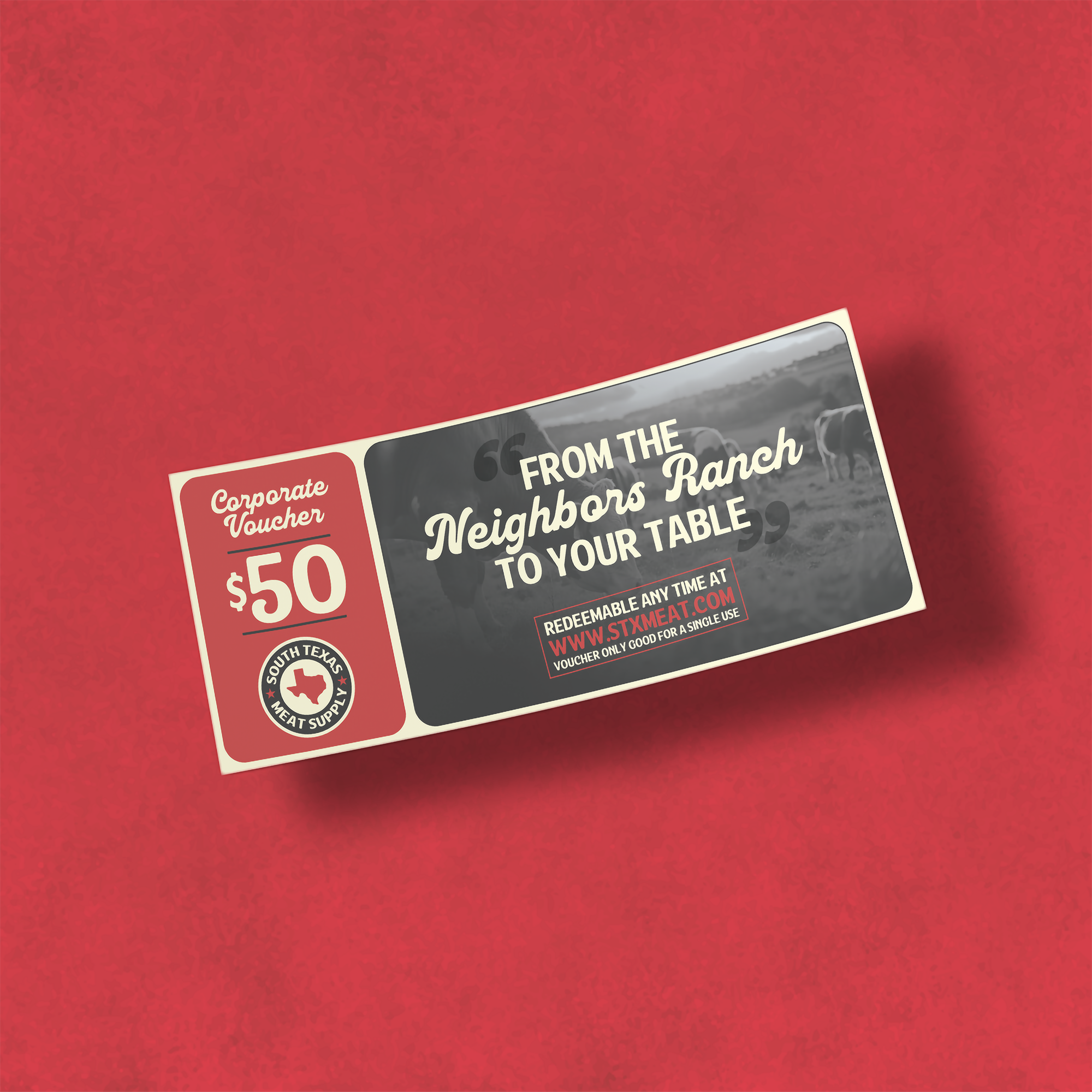 Red Voucher- $50 Value