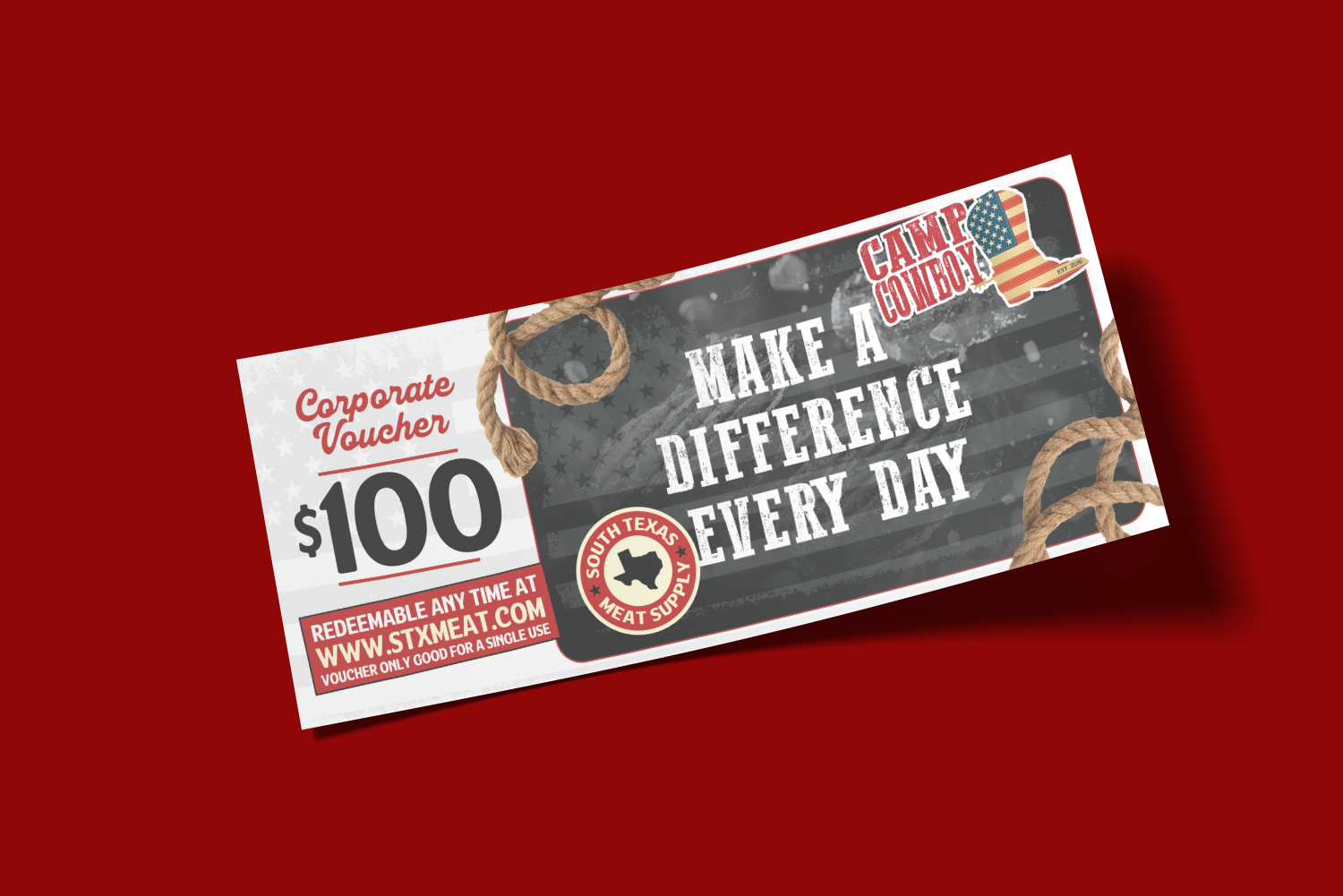Camp Cowboy White Voucher