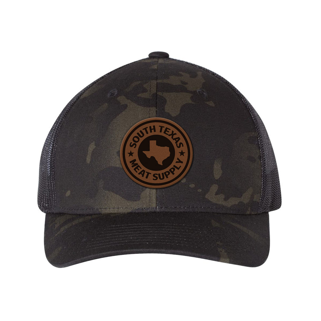 South Texas Meat Supply Leather Patch Snapback