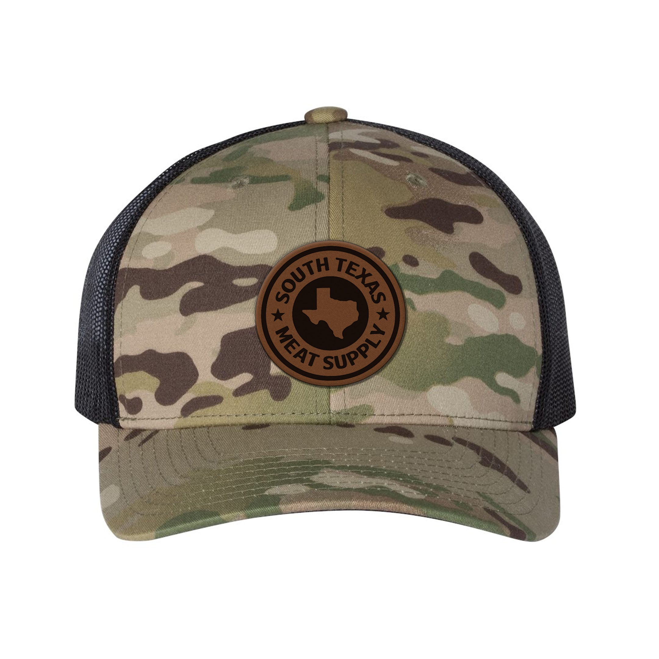 South Texas Meat Supply Leather Patch Snapback