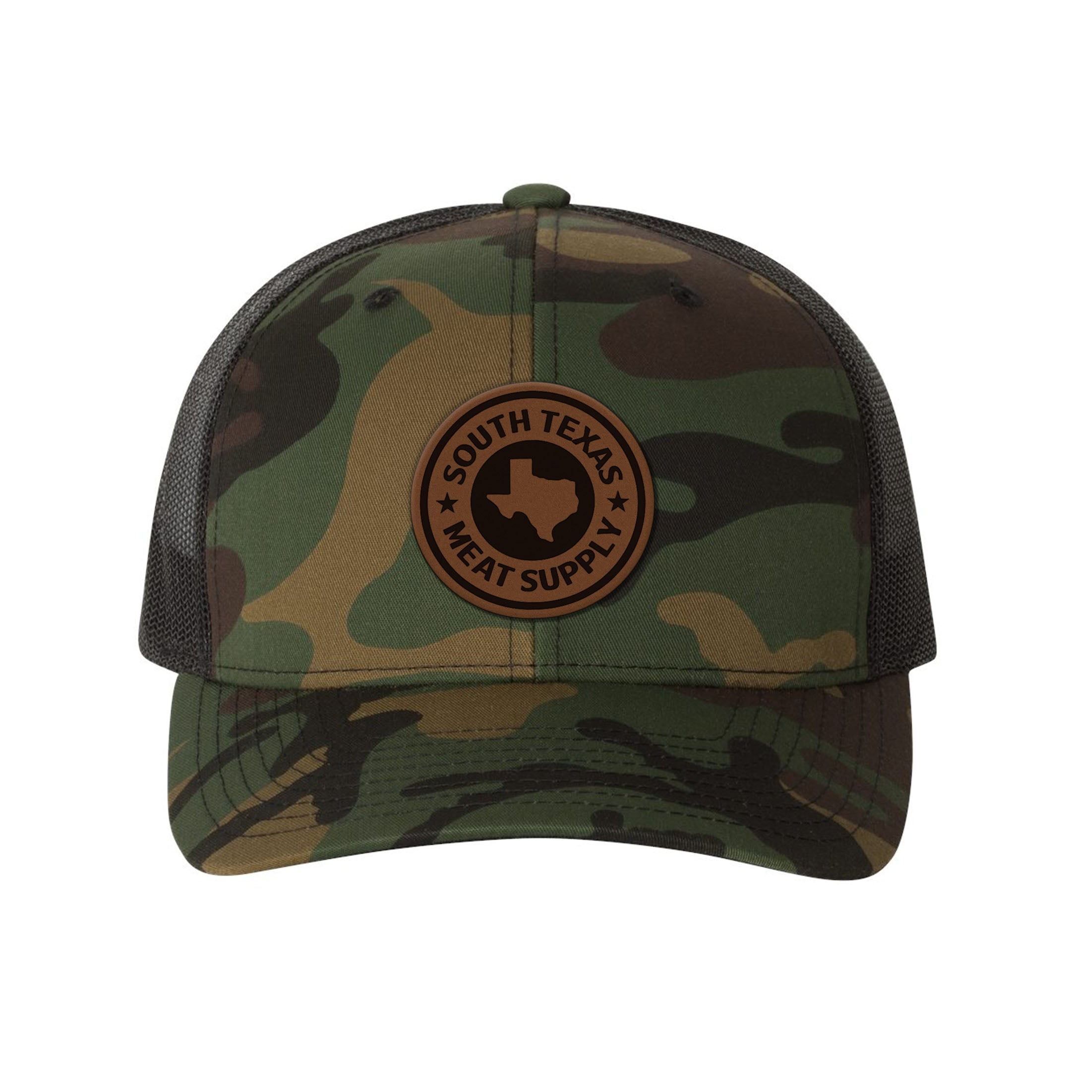 South Texas Meat Supply Leather Patch Snapback