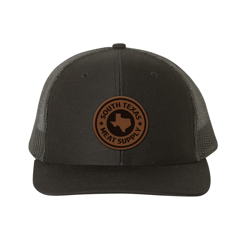 South Texas Meat Supply Leather Patch Snapback