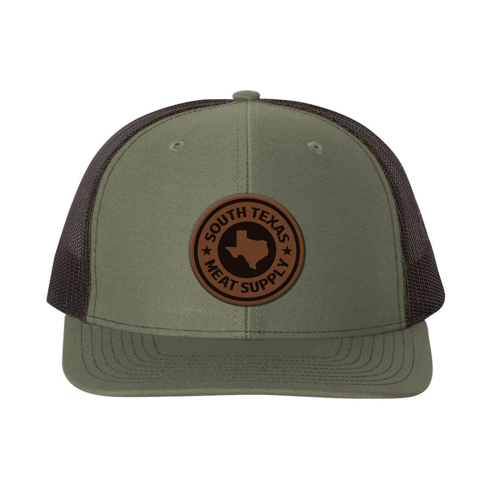 South Texas Meat Supply Leather Patch Snapback